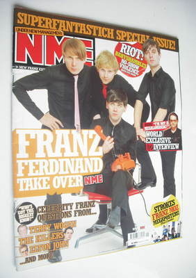 NME magazine - Franz Ferdinand cover (8 January 2005)