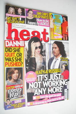 <!--2011-05-28-->Heat magazine - Katy Perry and Russell Brand cover (28 May