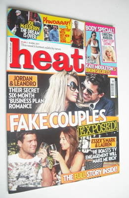 <!--2011-04-02-->Heat magazine - Fake Couples Exposed cover (2-8 April 2011