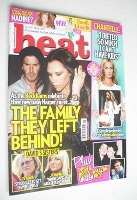 Heat magazine - David and Victoria Beckham cover (23-29 July 2011)