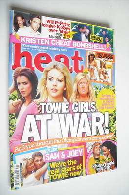 <!--2012-08-04-->Heat magazine - Towie Girls At War cover (4-10 August 2012