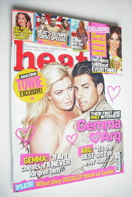 <!--2012-07-28-->Heat magazine - Gemma Collins and James Argent cover (28 J