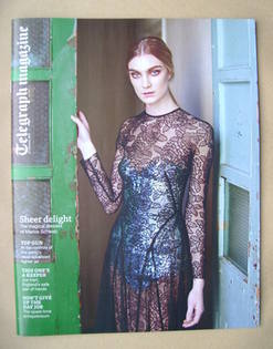 Telegraph magazine - Marios Schwab dress cover (12 January 2013)