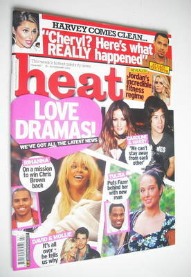 <!--2012-02-18-->Heat magazine - Love Dramas cover (18-24 February 2012)