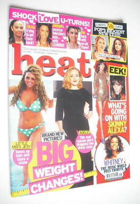 <!--2012-02-25-->Heat magazine - Big Weight Changes cover (25 February - 2 