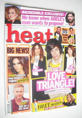Heat magazine - Love Triangle cover (3-9 March 2012)