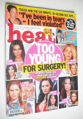 <!--2012-03-31-->Heat magazine - Too Young For Surgery cover (31 March - 6 