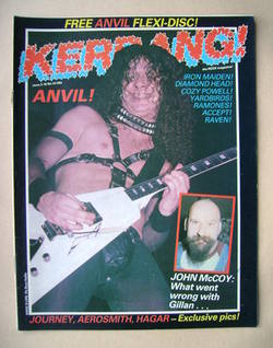 <!--1983-06-03-->Kerrang magazine - Anvil cover (3-16 June 1983 - Issue 43)