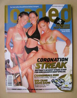 Loaded magazine - Tracy Shaw, Naomi Russell, Jill Halfpenny cover (September 2000)