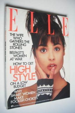 British Elle magazine - May 1986 - Talisa Soto cover