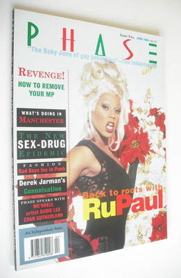<!--1994-04-->Phase magazine - RuPaul cover (April 1994 - Issue 2)