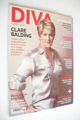 Diva magazine - Clare Balding cover (November 2012)