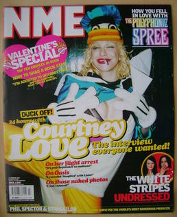 NME magazine - Courtney Love cover (15 February 2003)