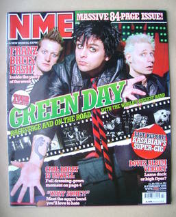 NME magazine - Green Day cover (19 February 2005)