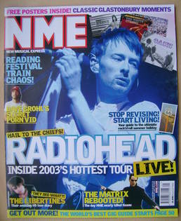 NME magazine - Thom Yorke cover (24 May 2003)