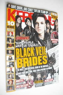 Kerrang magazine - Black Veil Brides cover (2 February 2013 - Issue 1451)