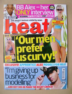 Heat magazine - Our Men Prefer Us Curvy! cover (28 June-4 July 2008 - Issue 481)