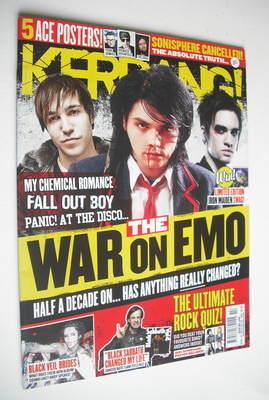 Kerrang magazine - The War On Emo cover (7 April 2012 - Issue 1409)