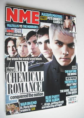 NME magazine - My Chemical Romance cover (28 October 2006)