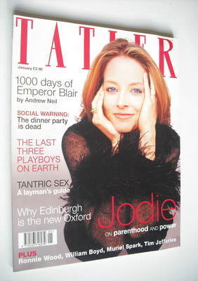 <!--2000-01-->Tatler magazine - January 2000 - Jodie Foster cover