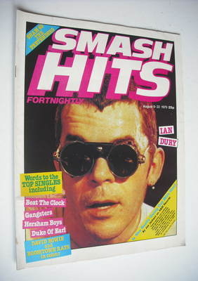 <!--1979-08-09-->Smash Hits magazine - Ian Dury cover (9-22 August 1979)
