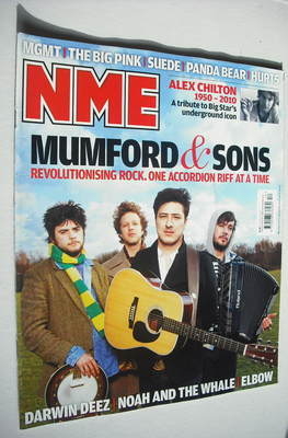NME magazine - Mumford & Sons cover (27 March 2010)
