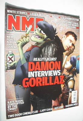 NME magazine - Damon Albarn and Gorillaz cover (13 March 2010)