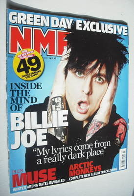 NME magazine - Billie Joe Armstrong cover (6 June 2009)