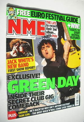 NME magazine - Green Day cover (25 April 2009)