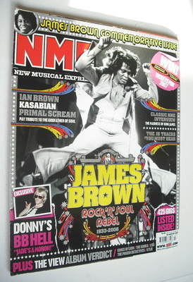 NME magazine - James Brown cover (20 January 2007)