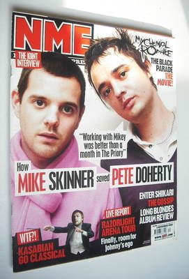 NME magazine - Mike Skinner and Pete Doherty cover (4 November 2006)