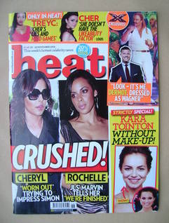 Heat magazine - Cheryl Cole and Rochelle Wiseman cover (20-26 November 2010 - Issue 604)