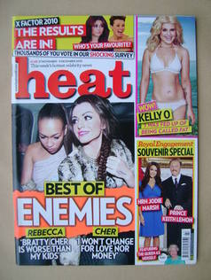 Heat magazine - Rebecca Ferguson and Cher Lloyd cover (27 November-3 December 2010 - Issue 605)