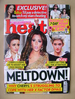 Heat magazine - Meltdown! cover (16-22 October 2010 - Issue 599)