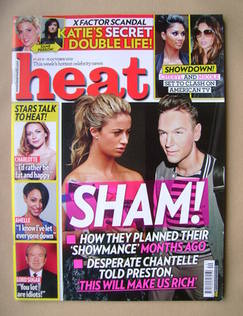 <!--2010-10-09-->Heat magazine - Chantelle Houghton and Preston cover (9-15