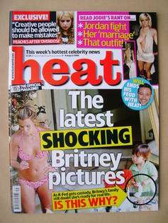 Heat magazine - Britney Spears cover (2-8 August 2008 - Issue 486)