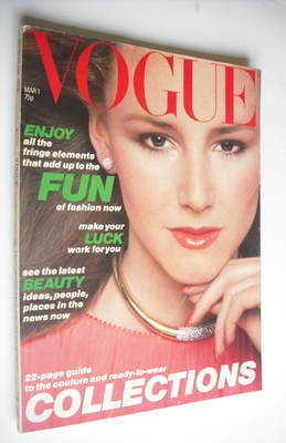 British Vogue magazine - 1 March 1978 (Vintage Issue)