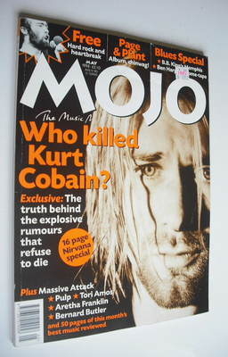 MOJO magazine - Kurt Cobain cover (May 1998 - Issue 54)