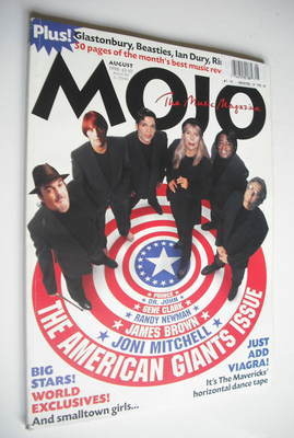 MOJO magazine - The American Giants Issue cover (August 1998 - Issue 57)