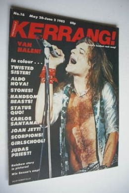 Kerrang magazine - Van Halen cover (20 May - 2 June 1982 - Issue 16)