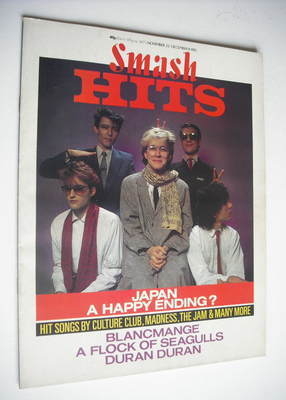 <!--1982-11-25-->Smash Hits magazine - Japan cover (25 November - 8 Decembe