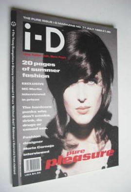 i-D magazine - Pure Pleasure cover (July 1989 - Issue 71)
