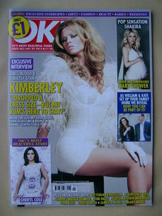 <!--2013-01-29-->OK! magazine - Kimberley Walsh cover (29 January 2013 - Is