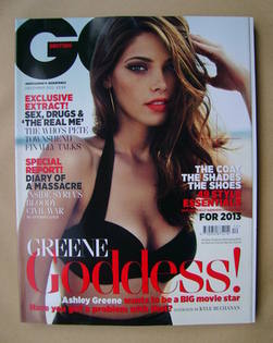 British GQ magazine - December 2012 - Ashley Greene cover