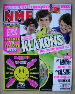 NME magazine - The Klaxons cover (7 October 2006)