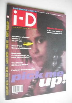 i-D magazine - Diana Brown cover (September 1989 - Issue 73)