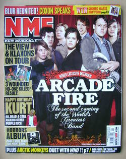 NME magazine - Arcade Fire cover (24 February 2007)