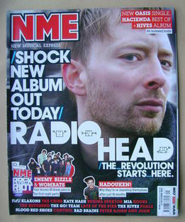 NME magazine - Thom Yorke cover (13 October 2007)