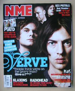 <!--2007-10-06-->NME magazine - The Verve cover (6 October 2007)