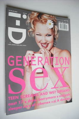 i-D magazine - Drew Barrymore cover (March 1995 - Issue 138)